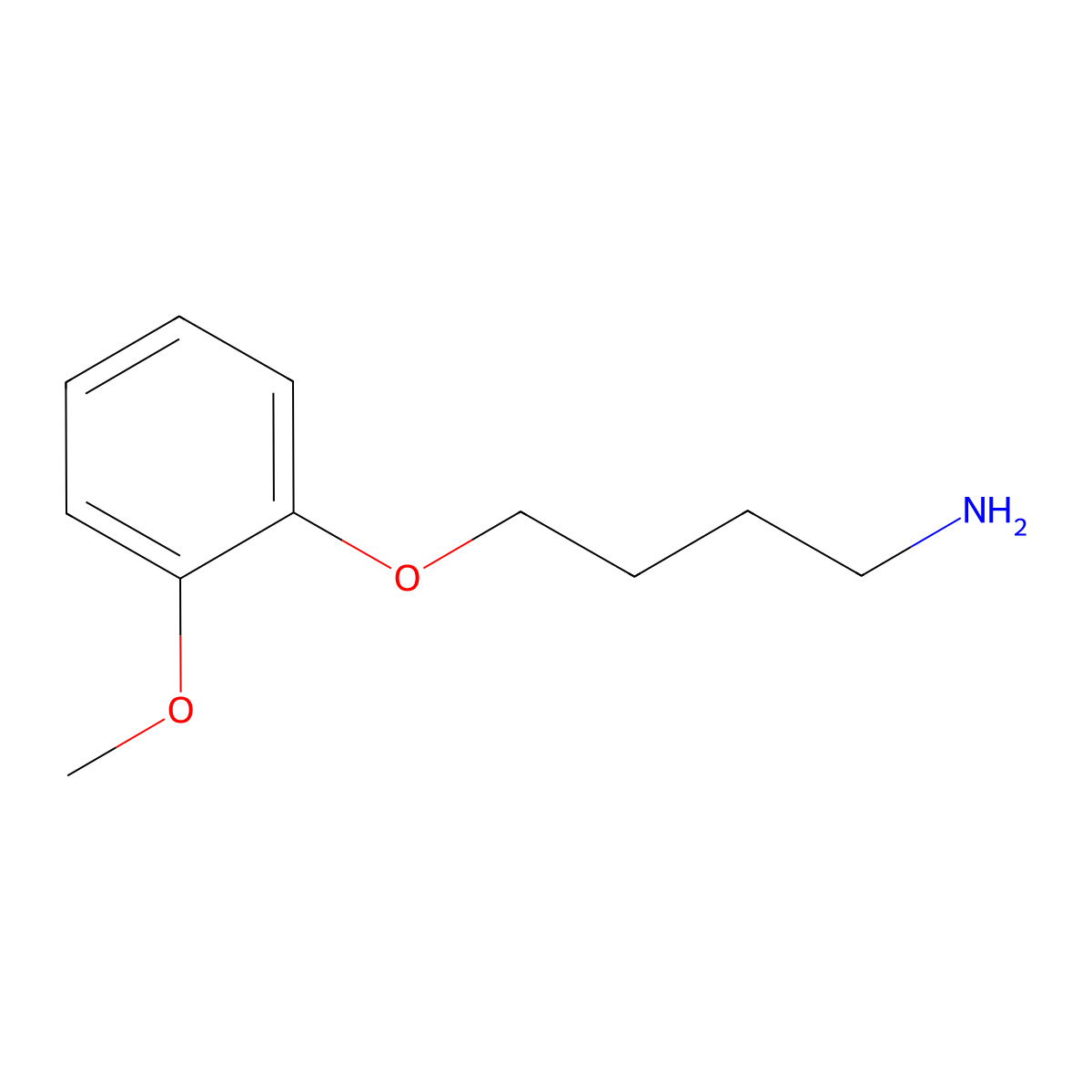 4-(2-Methoxyphenoxy)butan-1-amine molecular structure, CAS 3245-89-4