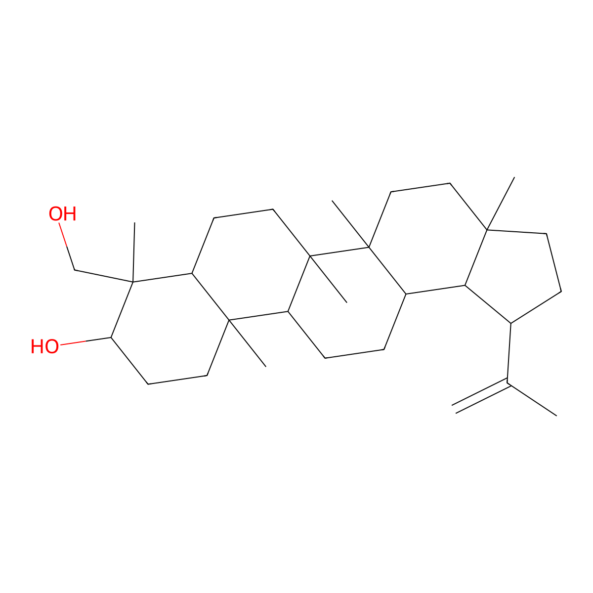 20(29)-Lupene-3,23-diol molecular structure, CAS 32451-85-7