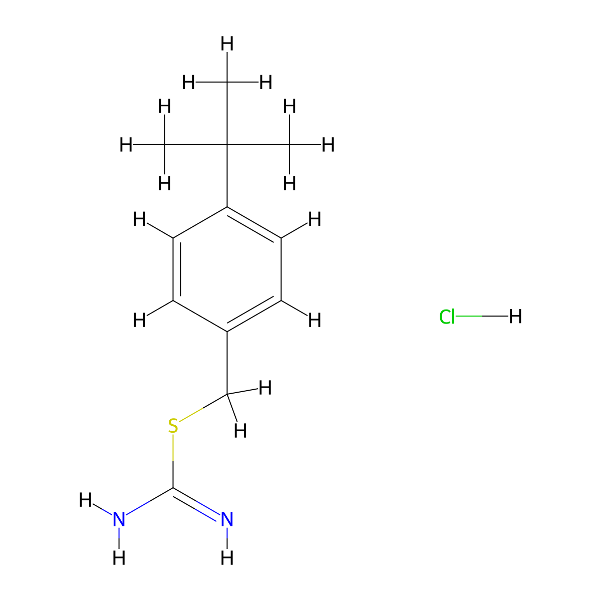 2-(4-tert-Butyl-benzyl)-isothiourea molecular structure, CAS 324523-97-9
