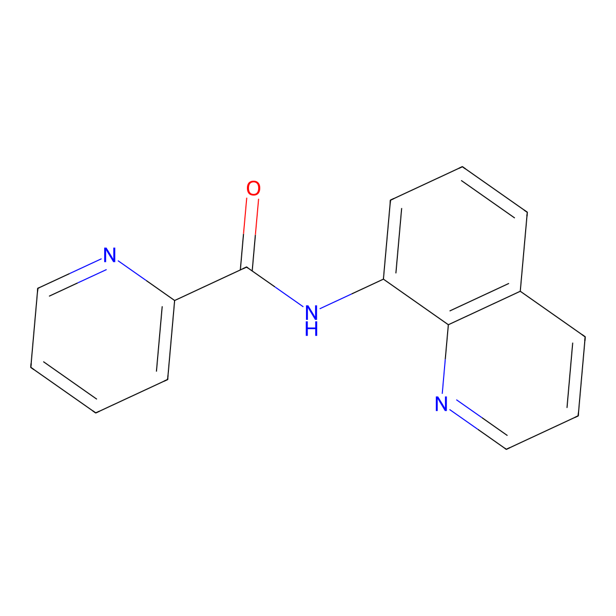 N-(8-Quinolyl)pyridine-2-carboxamide molecular structure, CAS 324530-92-9