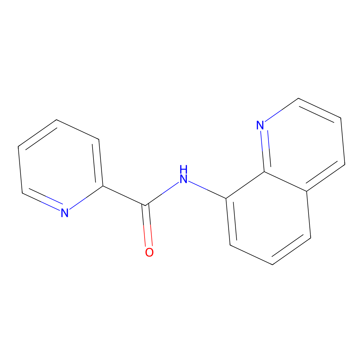 N-(8-Quinolyl)pyridine-2-carboxamide molecular structure, CAS 324530-92-9