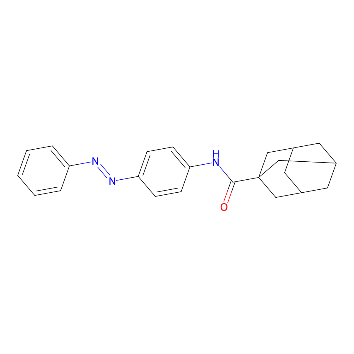 N-(4-phenyldiazenylphenyl)adamantane-1-carboxamide molecular structure, CAS 324538-57-0