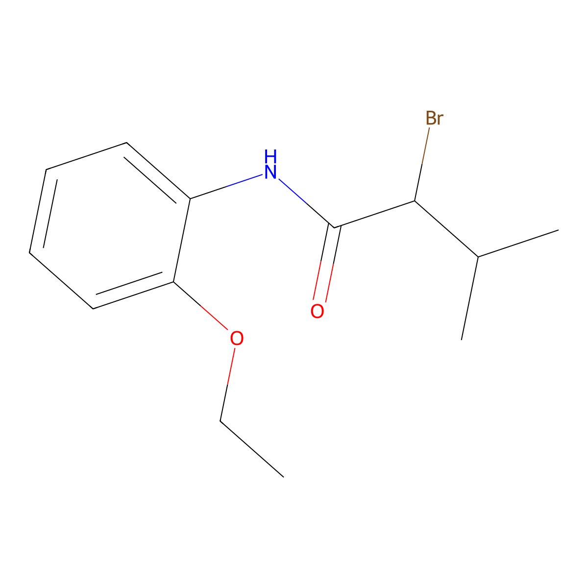 2-bromo-N-(2-ethoxyphenyl)-3-methylbutanamide molecular structure, CAS 324540-28-5
