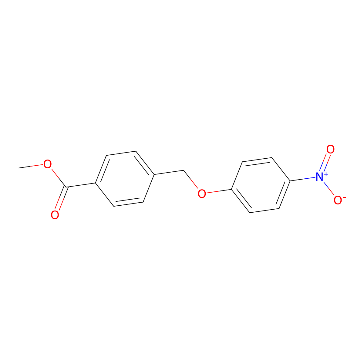 Methyl 4-[(4-nitrophenoxy)methyl]benzoate molecular structure, CAS 324544-87-8