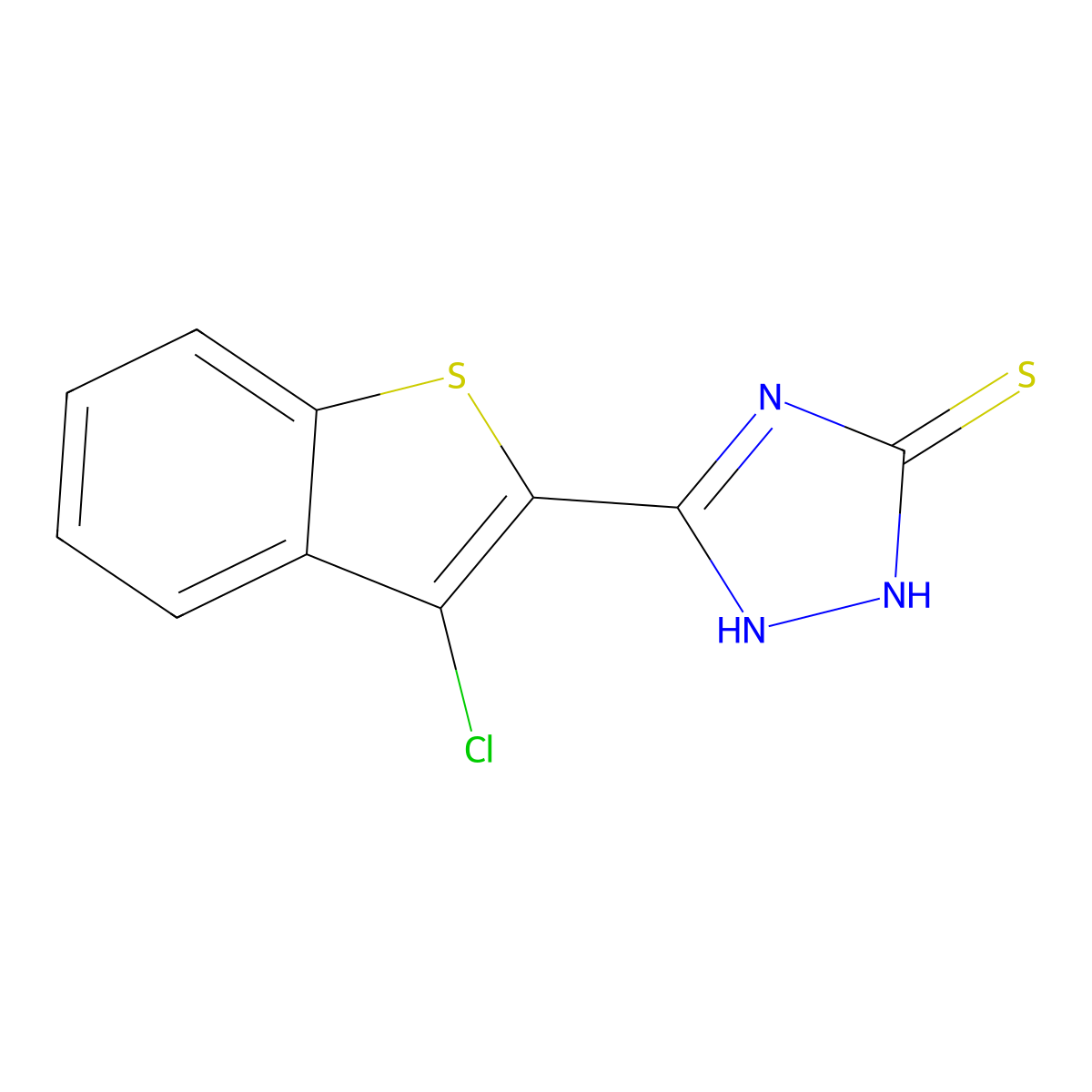 5-(3-Chloro-1-benzothiophen-2-yl)-1,2-dihydro-3H-1,2,4-triazole-3-thione molecular structure, CAS 324562-09-6