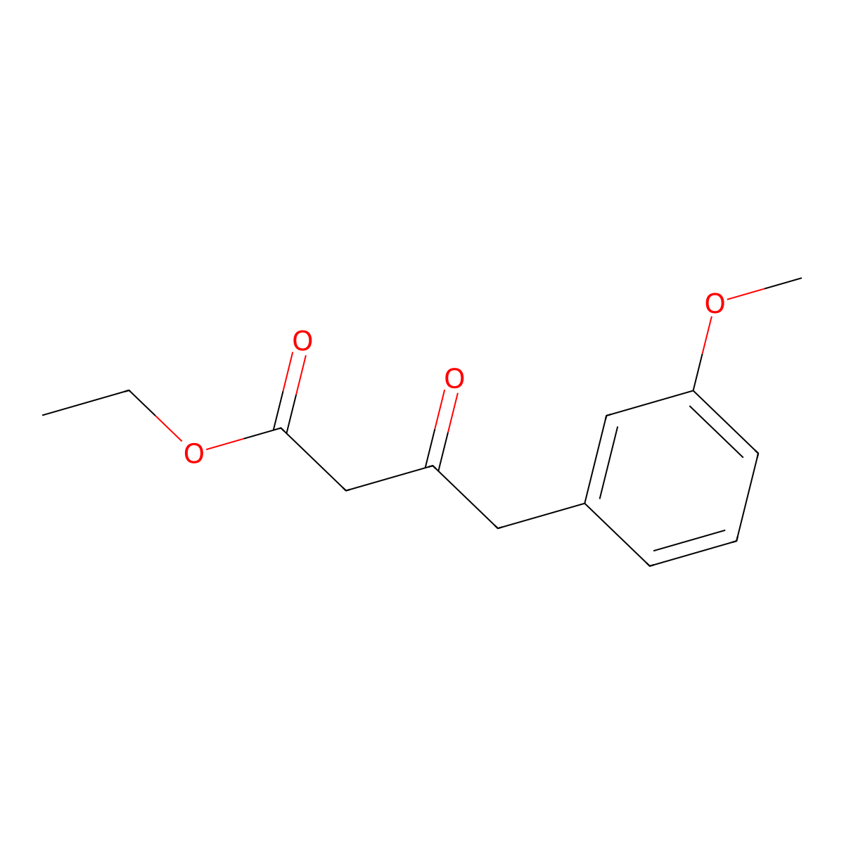 Ethyl 4-(3-methoxyphenyl)-3-oxobutanoate molecular structure, CAS 324570-26-5