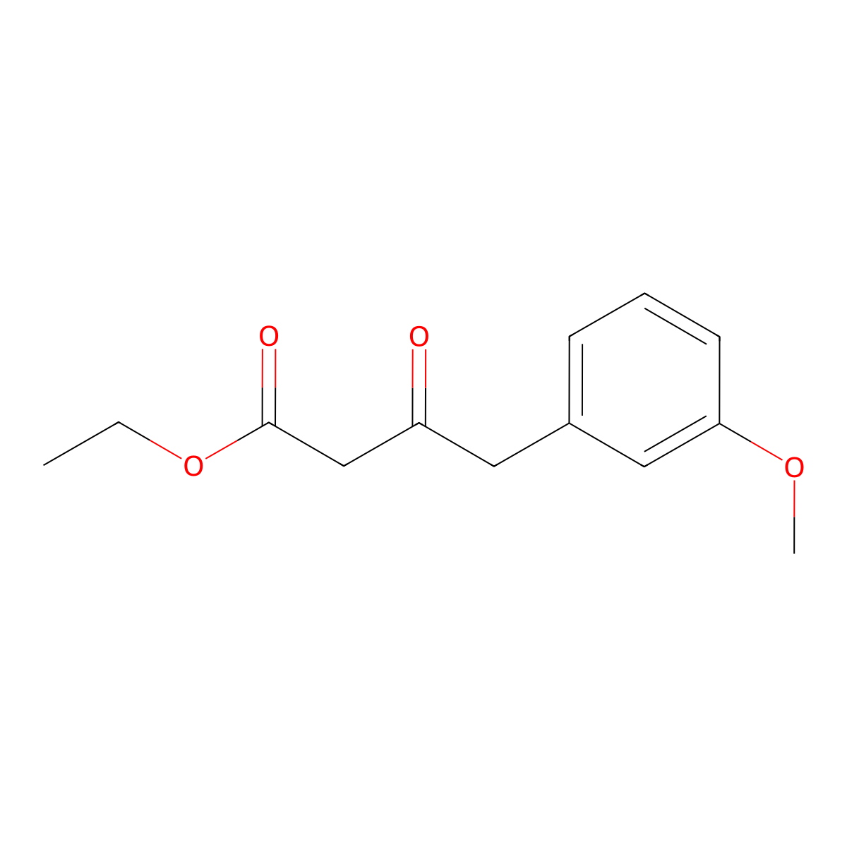 Ethyl 4-(3-methoxyphenyl)-3-oxobutanoate molecular structure, CAS 324570-26-5