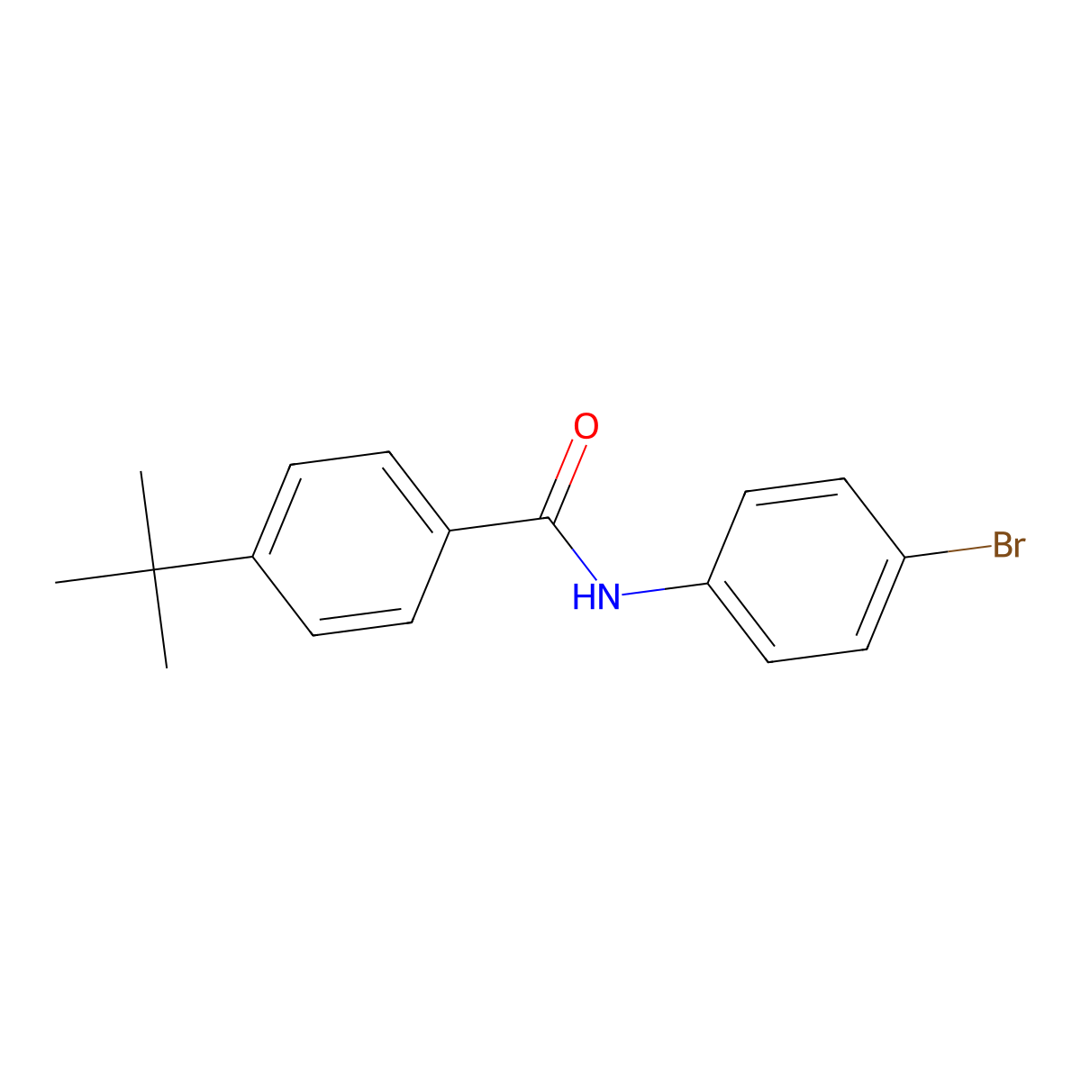 N-(4-bromophenyl)-4-tert-butylbenzamide molecular structure, CAS 324577-43-7