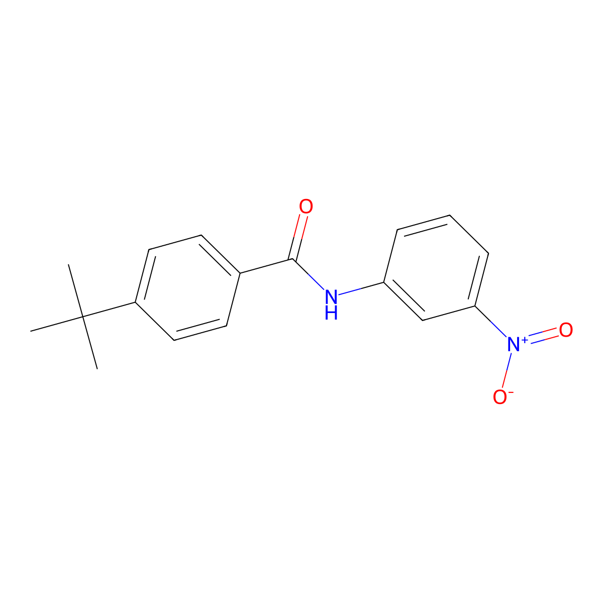 4-tert-butyl-N-(3-nitrophenyl)benzamide molecular structure, CAS 324577-44-8