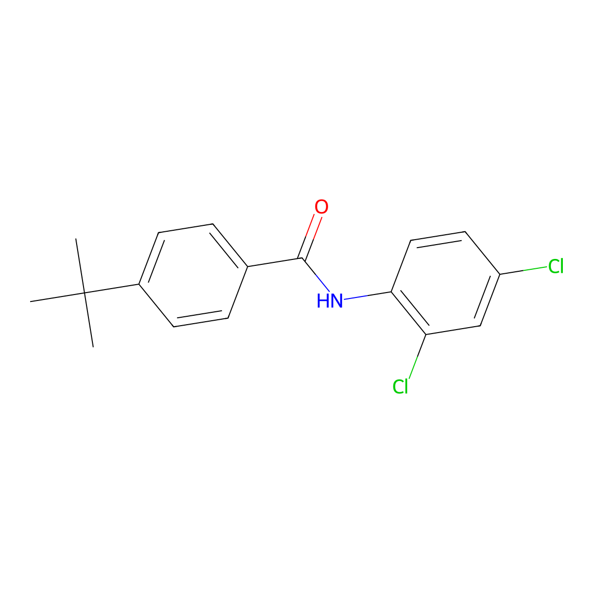 4-tert-butyl-N-(2,4-dichlorophenyl)benzamide molecular structure, CAS 324577-45-9
