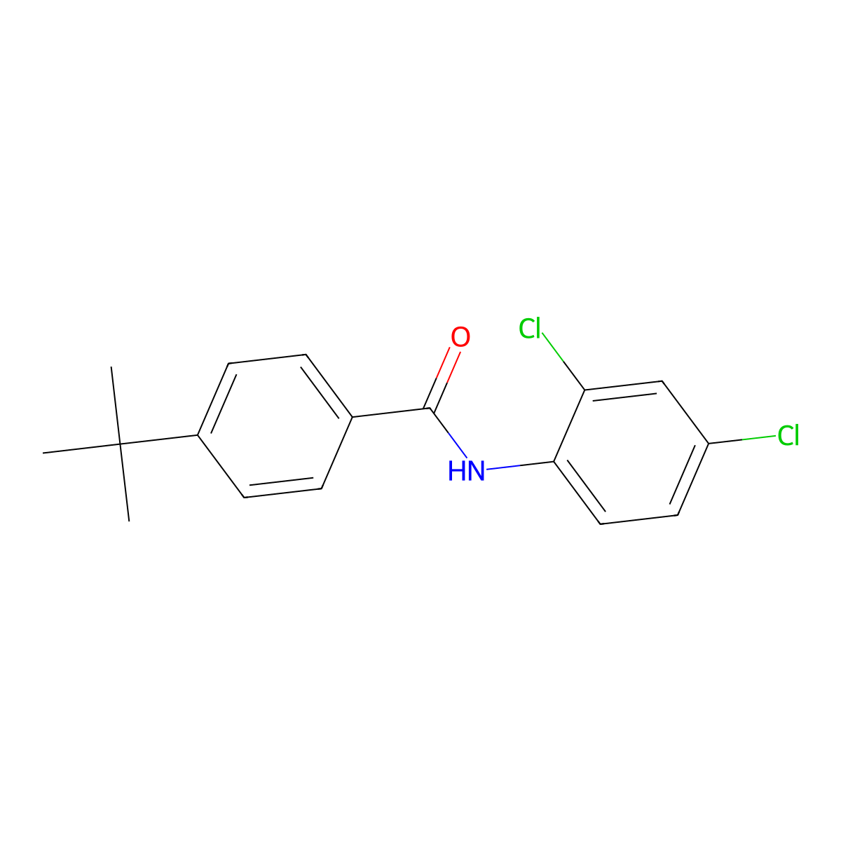 4-tert-butyl-N-(2,4-dichlorophenyl)benzamide molecular structure, CAS 324577-45-9