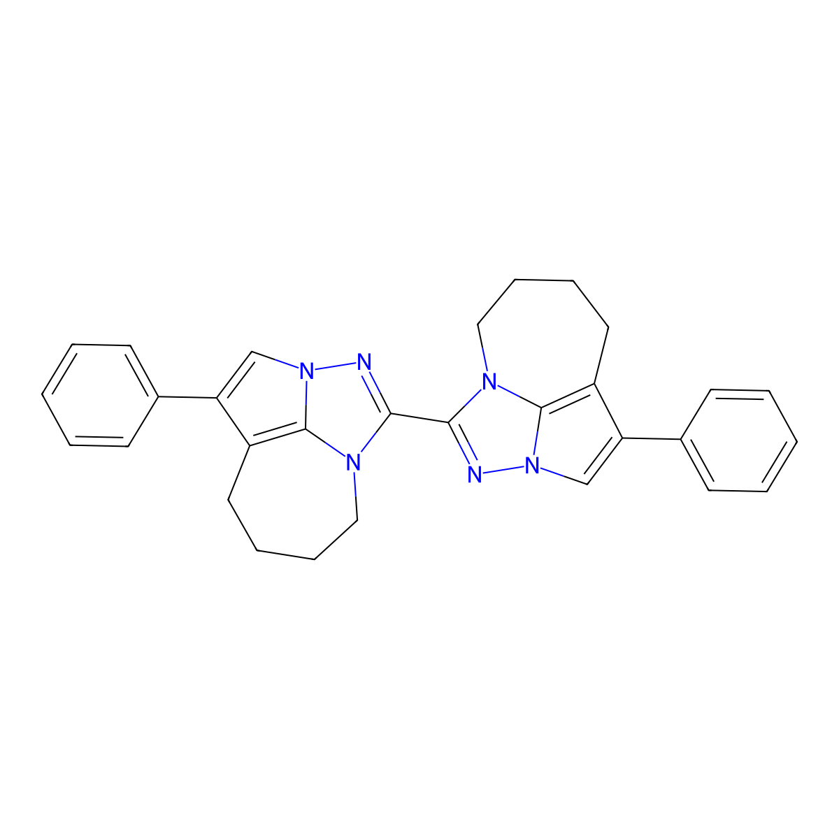 4,4'-Diphenyl-5,5',6,6',7,7',8,8'-octahydro-1,1'-bi-2,2a,8a-triazacyclopenta[cd]azulene molecular structure, CAS 324577-92-6