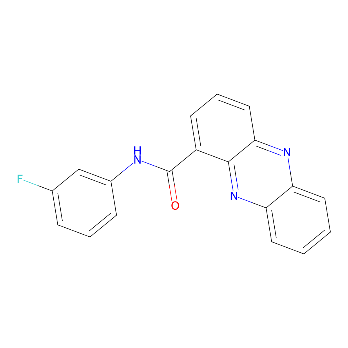 N-(3-fluorophenyl)phenazine-1-carboxamide molecular structure, CAS 324580-04-3
