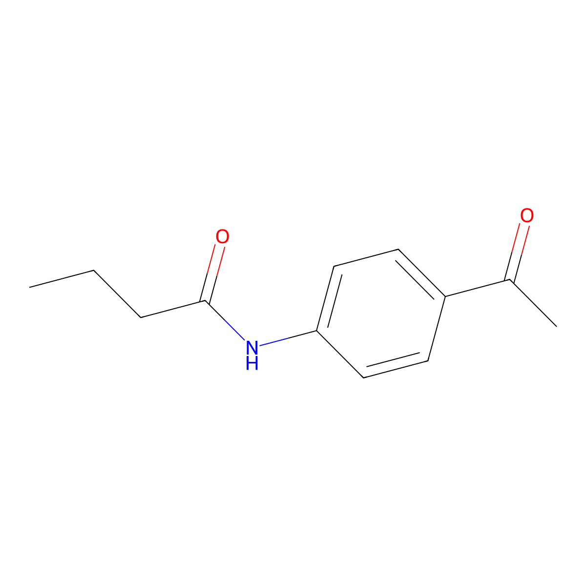 N-(4-acetylphenyl)butanamide molecular structure, CAS 324580-52-1