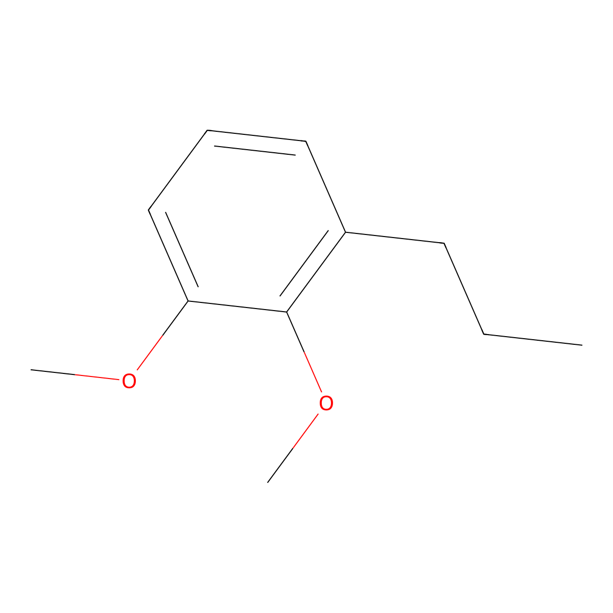 1,2-Dimethoxy-3-propylbenzene molecular structure, CAS 32459-89-5
