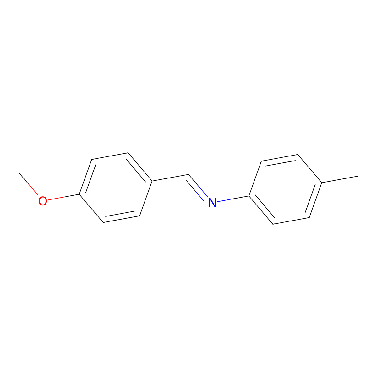 N-(4-Methoxybenzylidene)-P-toluidine molecular structure, CAS 3246-78-4