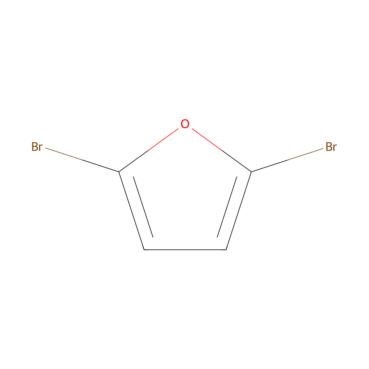 2,5-Dibromofuran molecular structure, CAS 32460-00-7