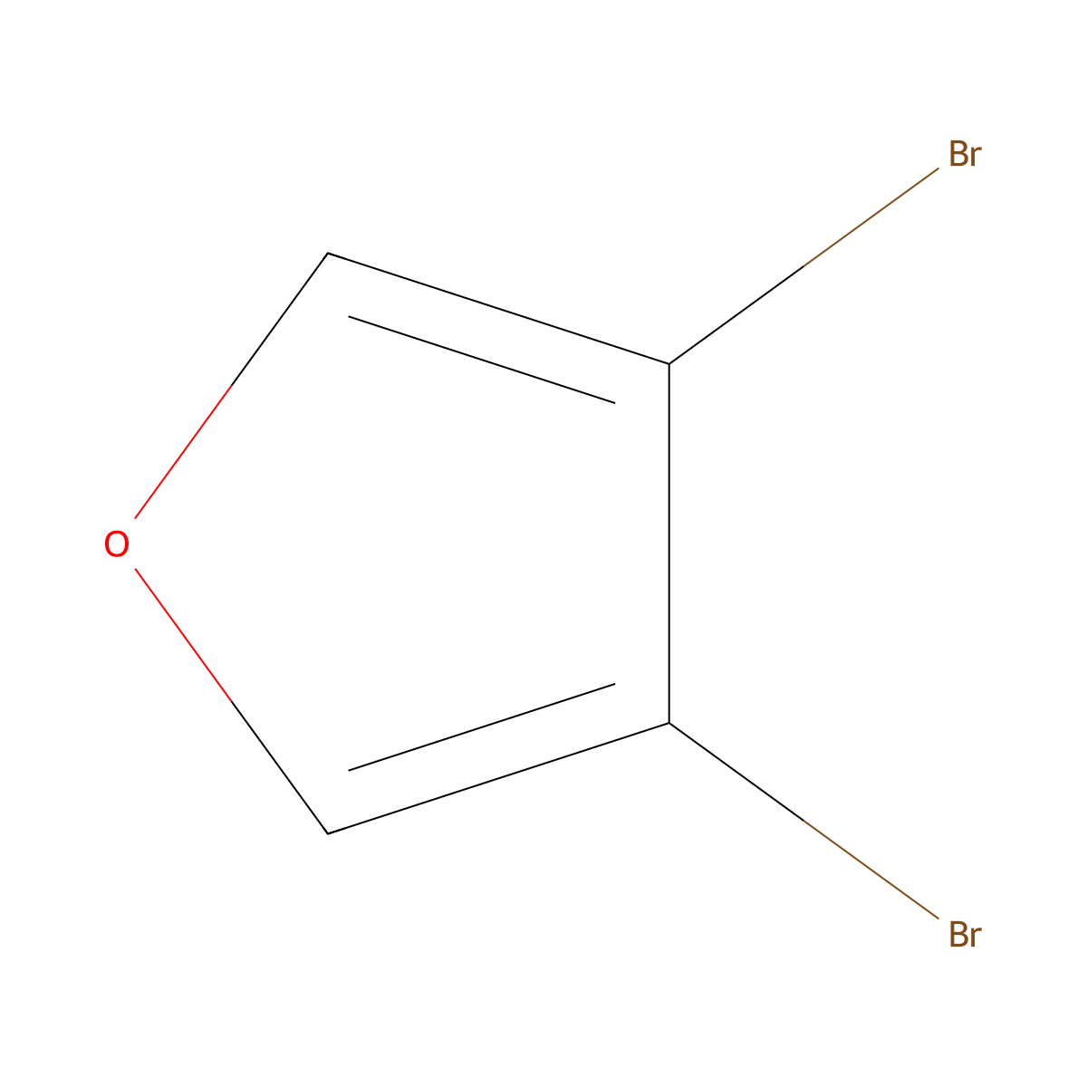 3,4-Dibromofuran molecular structure, CAS 32460-02-9