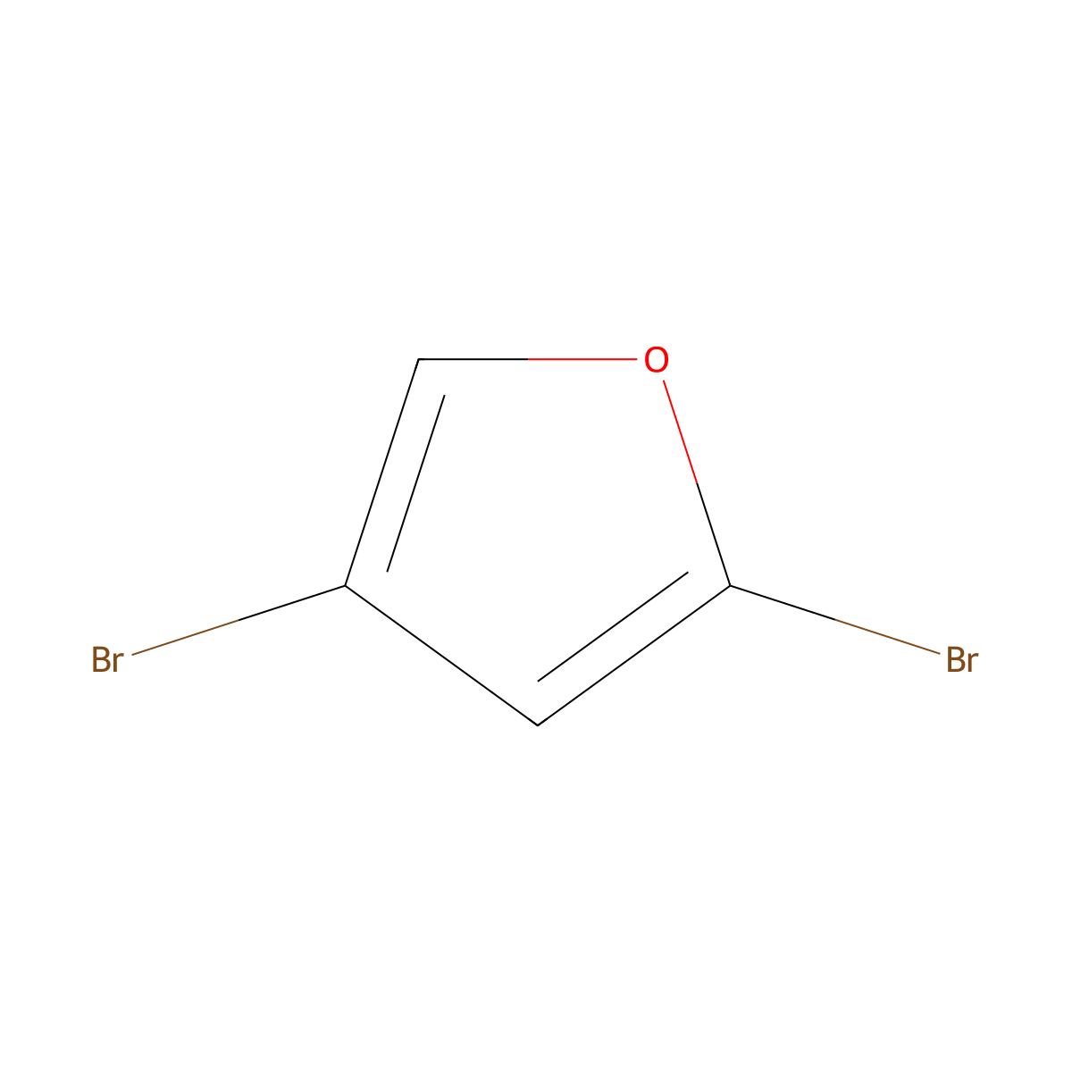 2,4-Dibromofuran molecular structure, CAS 32460-06-3