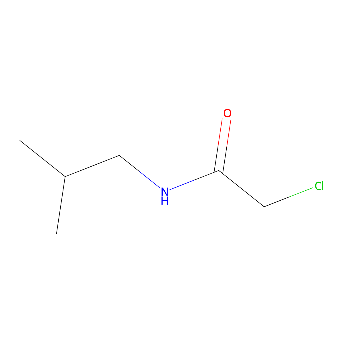 2-Chloro-N-isobutylacetamide molecular structure, CAS 32461-83-9