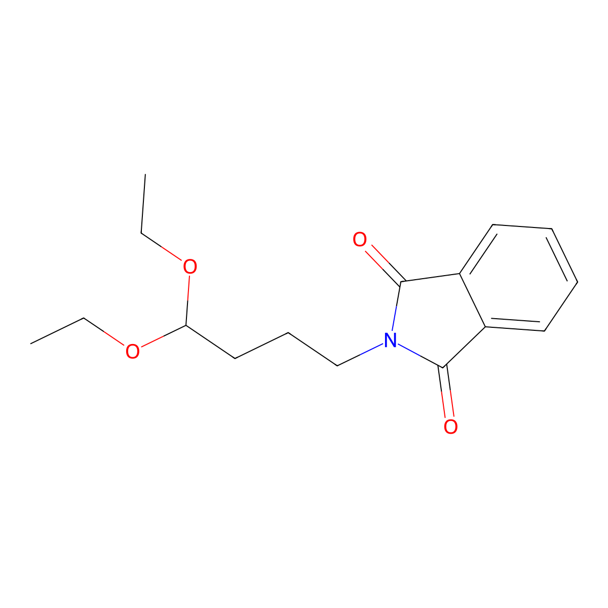 2-(4,4-Diethoxybutyl)isoindoline-1,3-dione molecular structure, CAS 32464-55-4
