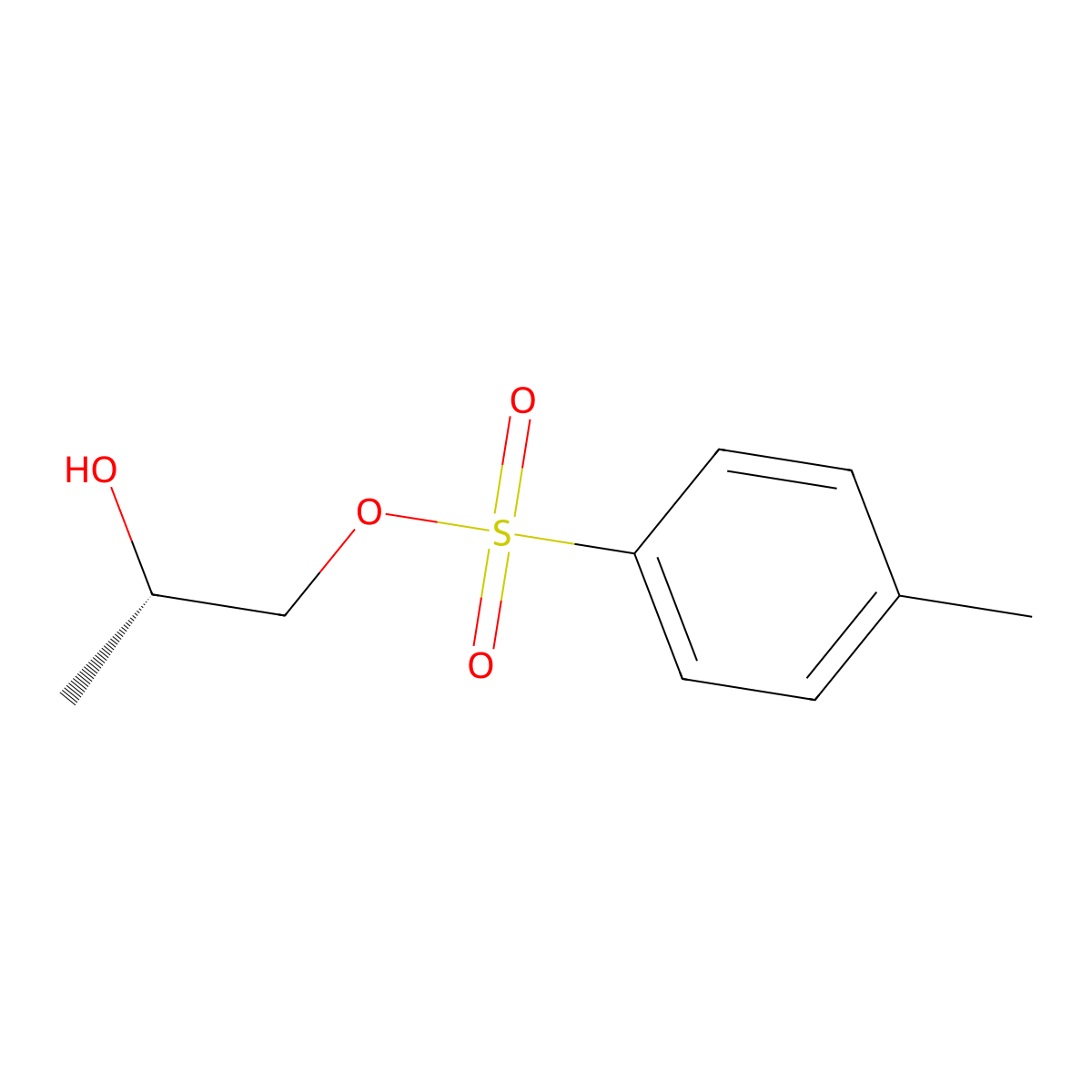 (S)-(+)-2-Hydroxypropyl P-toluenesulfonate molecular structure, CAS 32464-98-5