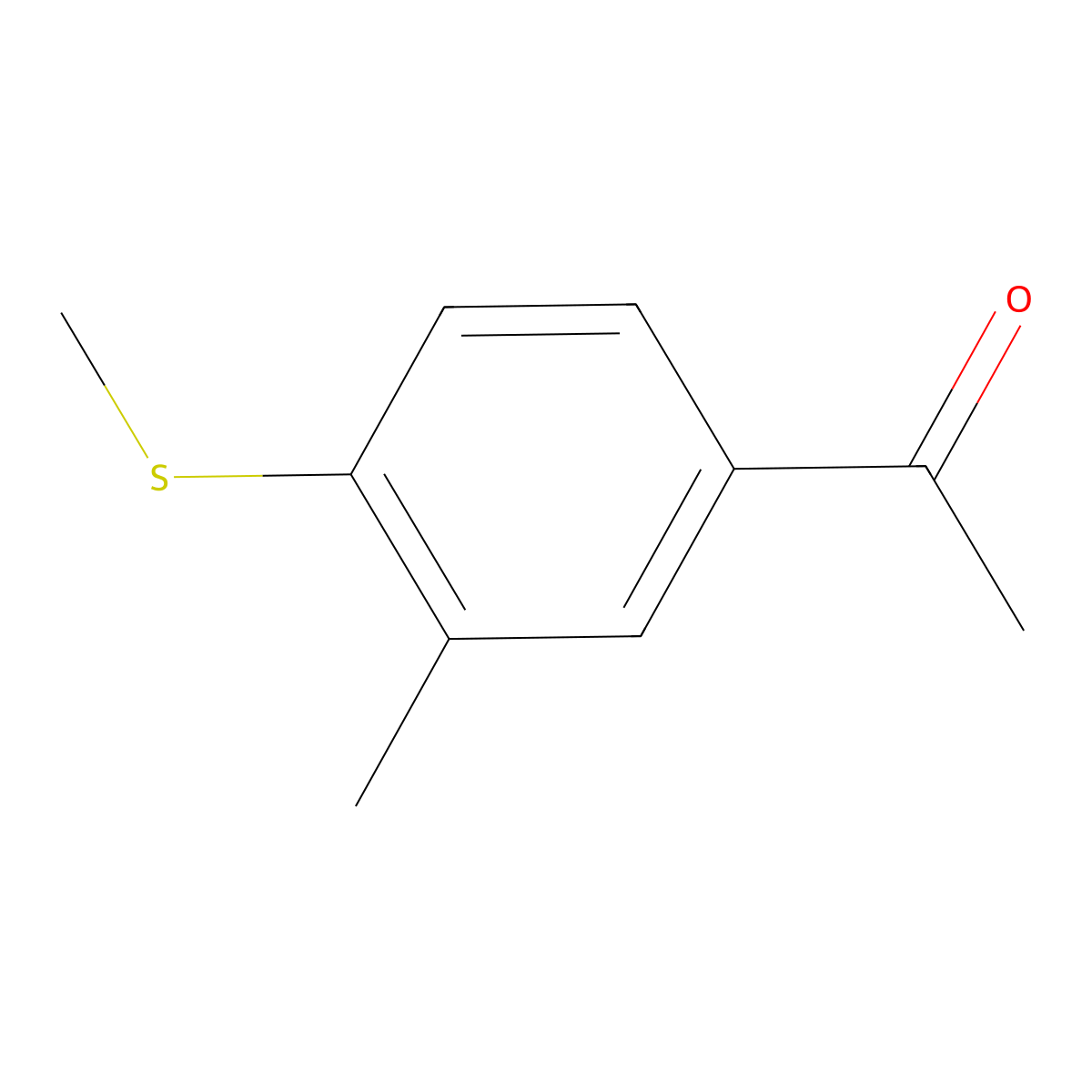 1-(3-Methyl-4-(methylthio)phenyl)ethanone molecular structure, CAS 32467-07-5