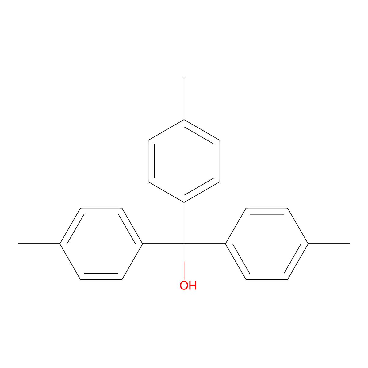 4,4',4''-Trimethyltrityl alcohol molecular structure, CAS 3247-00-5