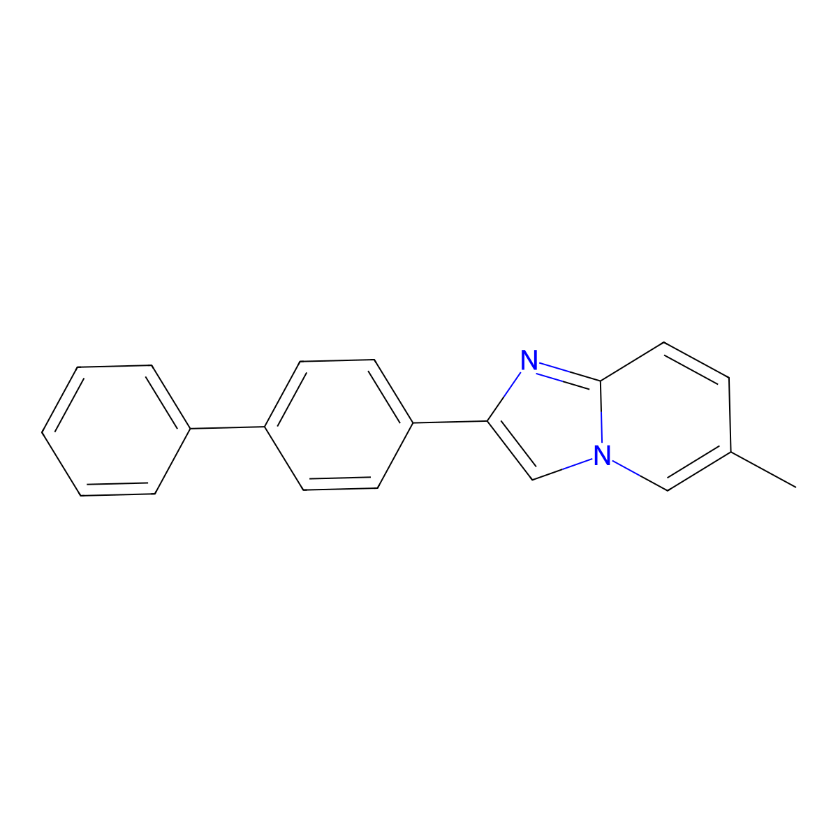 2-(4-Biphenylyl)-6-methylimidazo[1,2-a]pyridine molecular structure, CAS 324741-46-0