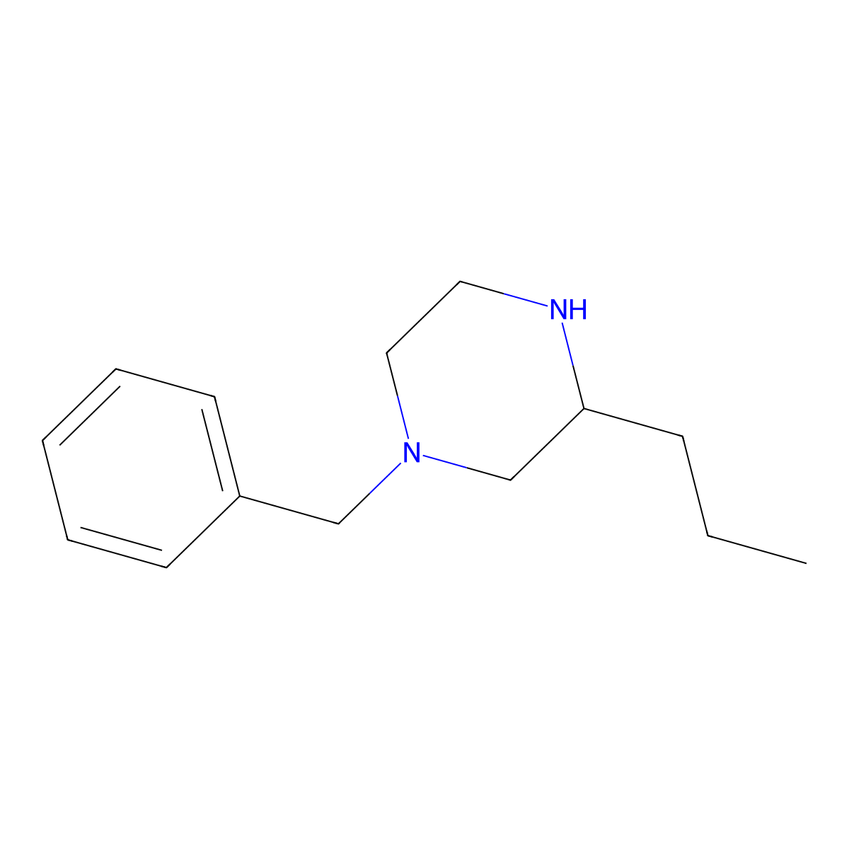 (3S)-1-Benzyl-3-propylpiperazine molecular structure, CAS 324749-73-7