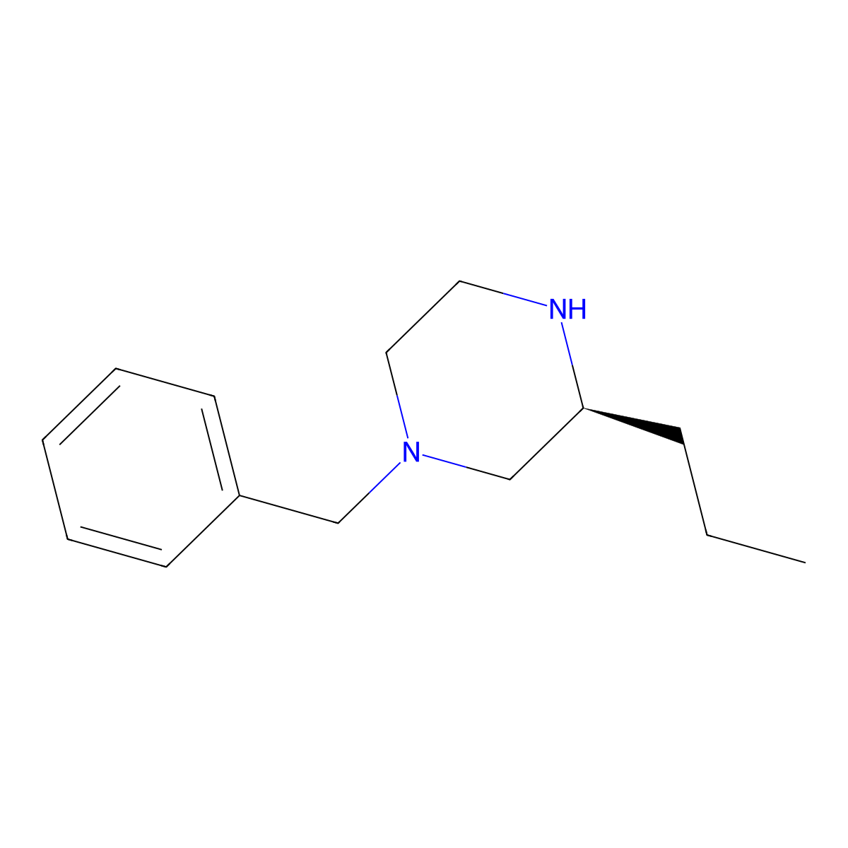 (3S)-1-Benzyl-3-propylpiperazine molecular structure, CAS 324749-73-7