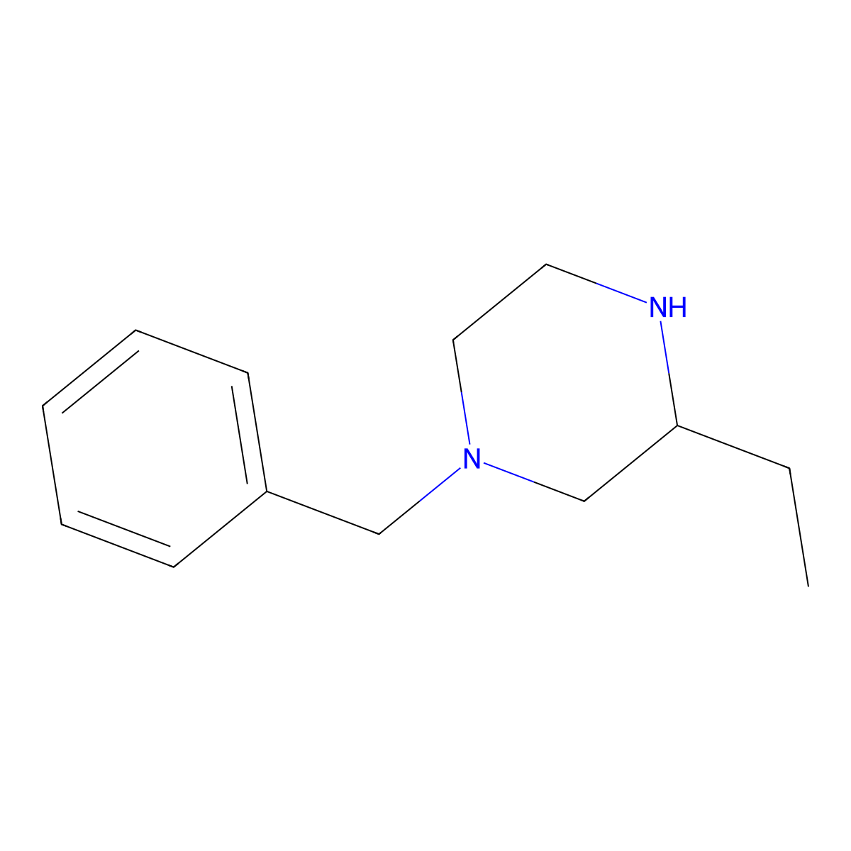 (3S)-1-Benzyl-3-ethylpiperazine molecular structure, CAS 324750-04-1