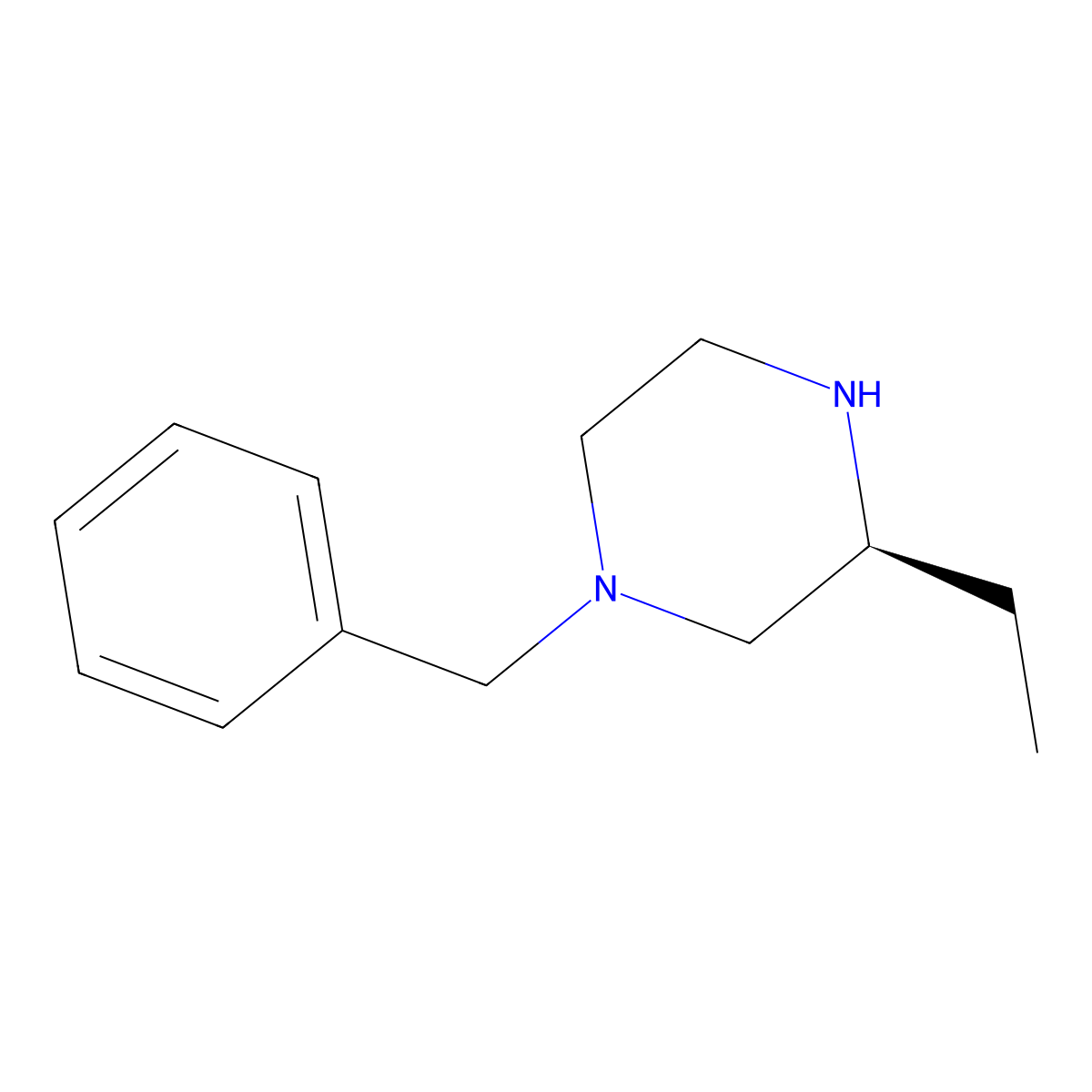 (3S)-1-Benzyl-3-ethylpiperazine molecular structure, CAS 324750-04-1