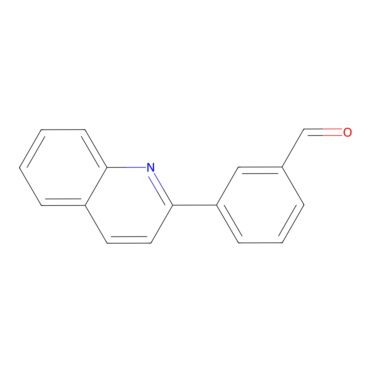 3-(Quinolin-2-YL)benzaldehyde molecular structure, CAS 324751-00-0