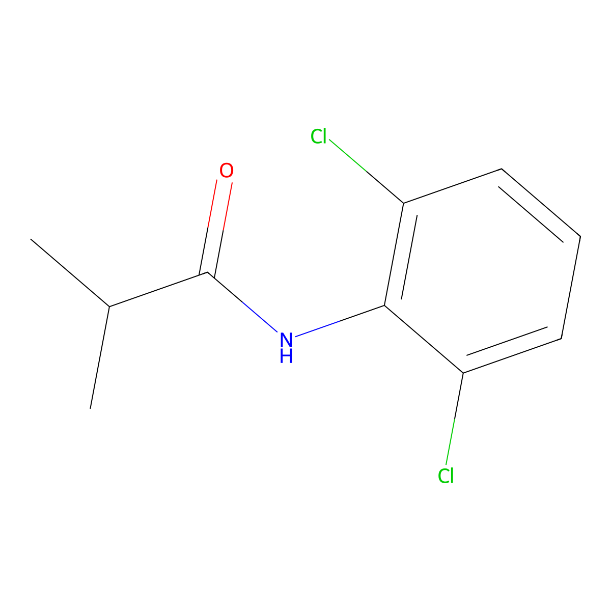 N-(2,6-dichlorophenyl)-2-methylpropanamide molecular structure, CAS 324757-43-9