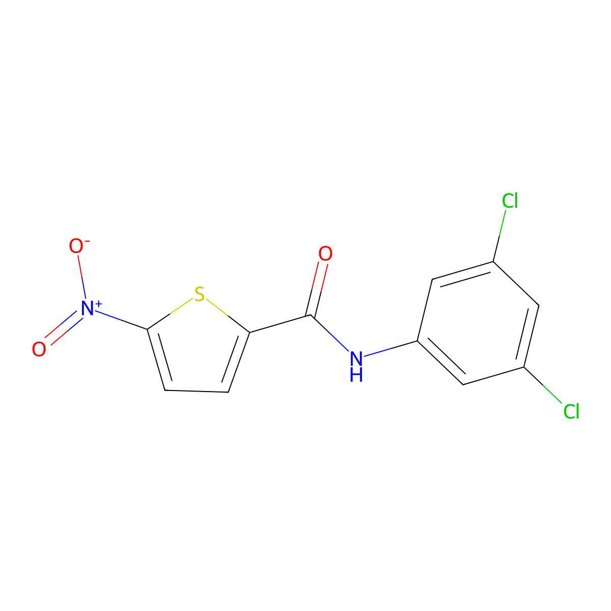 N-(3,5-dichlorophenyl)-5-nitrothiophene-2-carboxamide molecular structure, CAS 324758-86-3