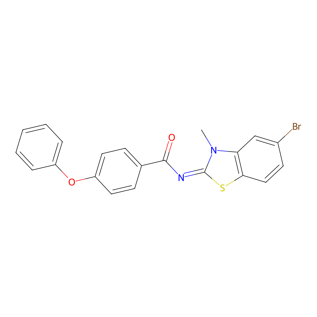 (Z)-N-(5-bromo-3-methylbenzo[d]thiazol-2(3H)-ylidene)-4-phenoxybenzamide molecular structure, CAS 324759-00-4