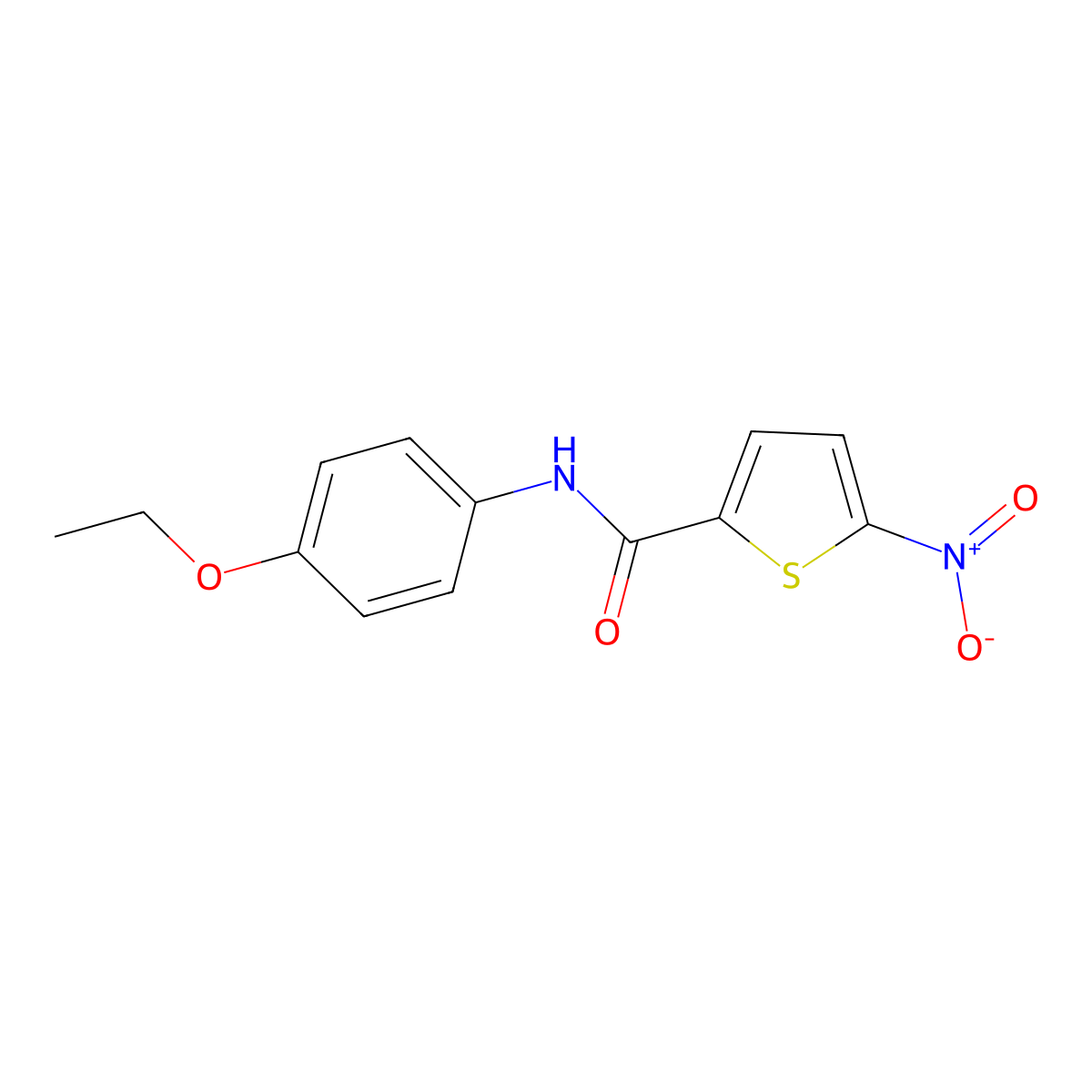 N-(4-ethoxyphenyl)-5-nitrothiophene-2-carboxamide molecular structure, CAS 324759-20-8