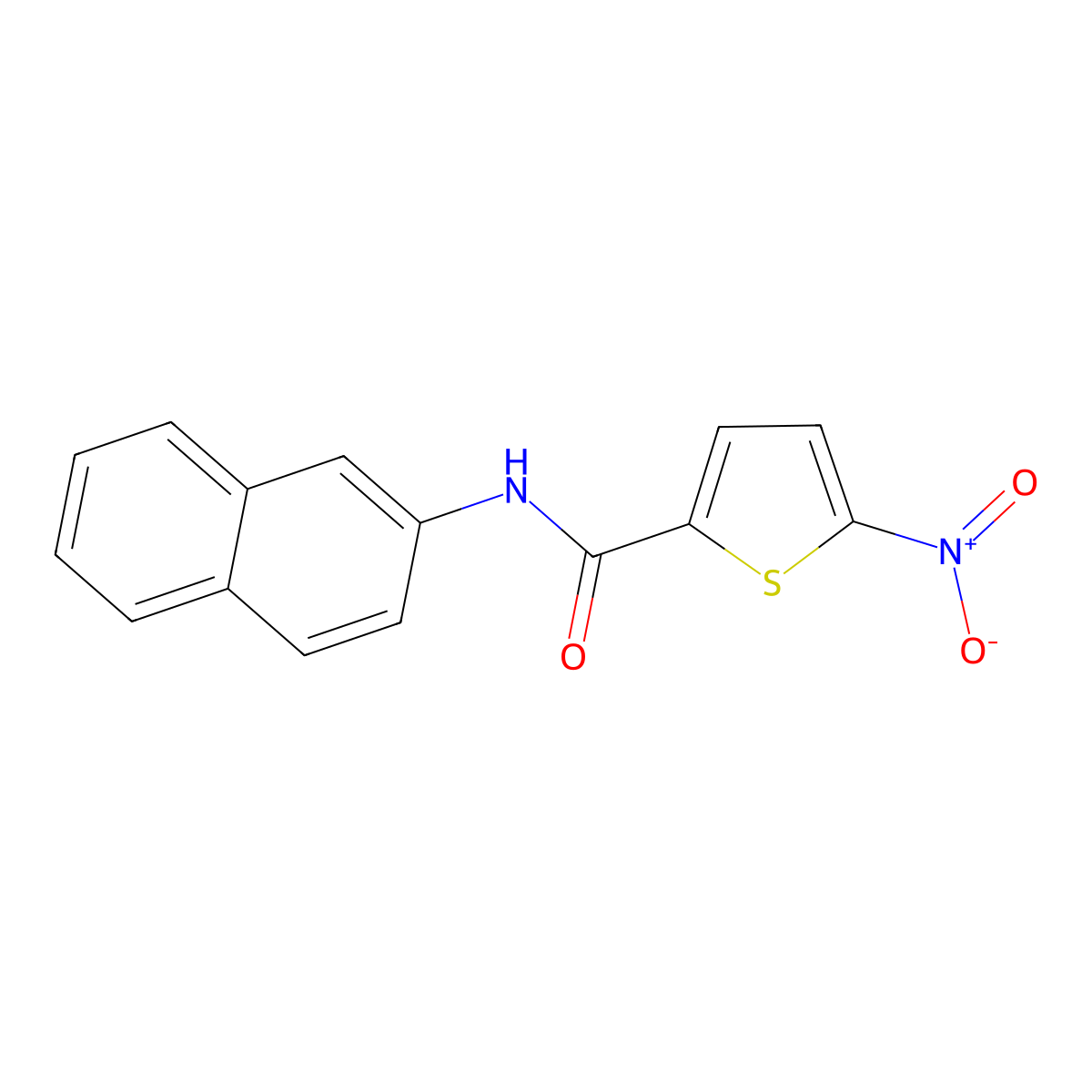 N-(naphthalen-2-yl)-5-nitrothiophene-2-carboxamide molecular structure, CAS 324759-24-2