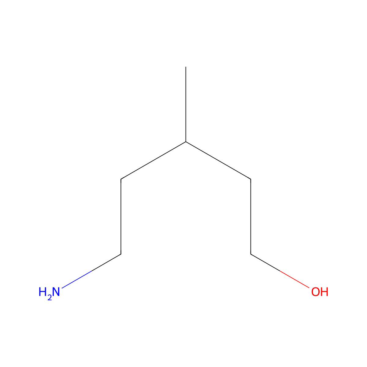 5-Amino-3-methylpentan-1-ol molecular structure, CAS 324760-87-4