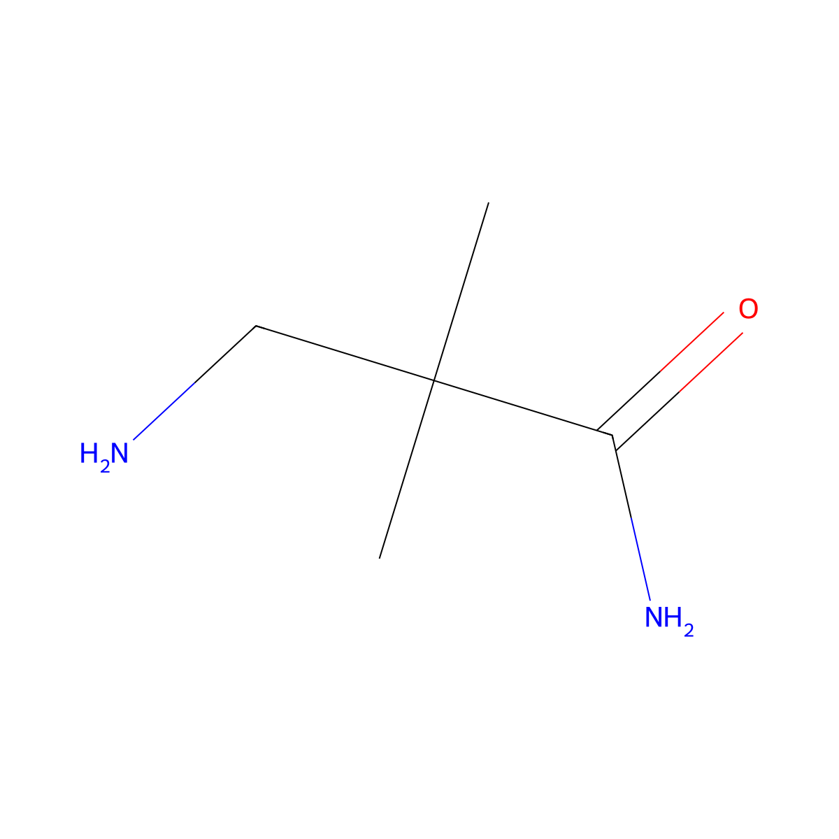 3-Amino-2,2-dimethylpropanamide molecular structure, CAS 324763-51-1
