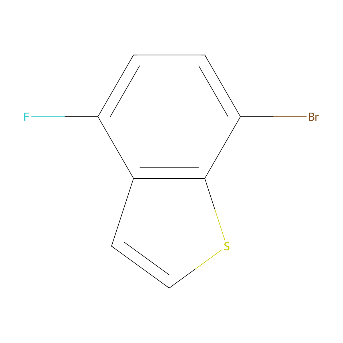 7-Bromo-4-fluorobenzo[b]thiophene molecular structure, CAS 324768-96-9