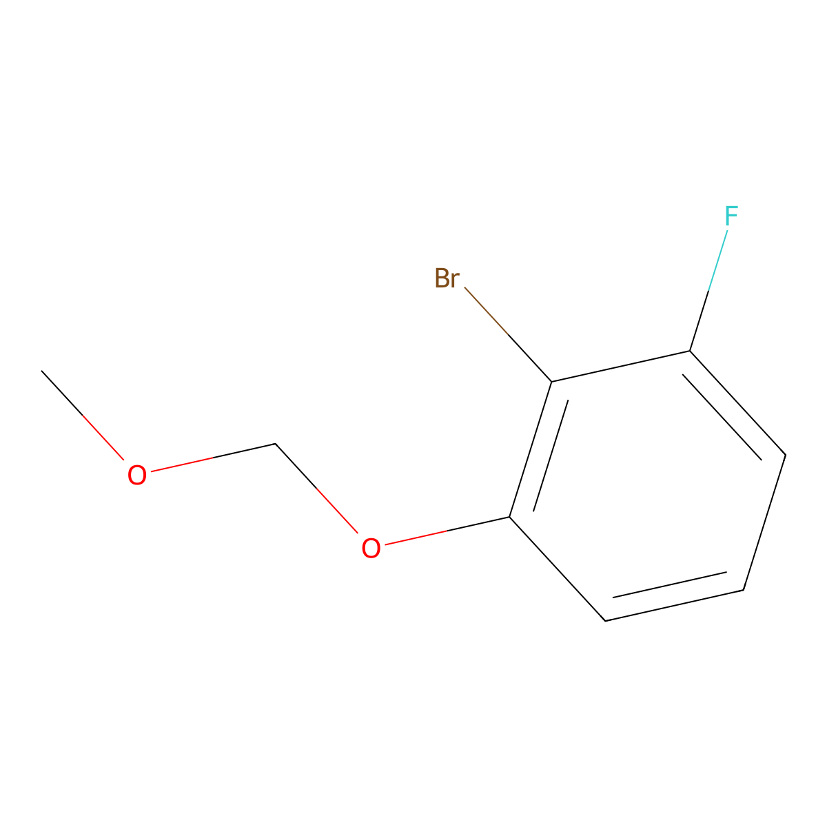2-Bromo-1-fluoro-3-(methoxymethoxy)benzene molecular structure, CAS 324769-11-1