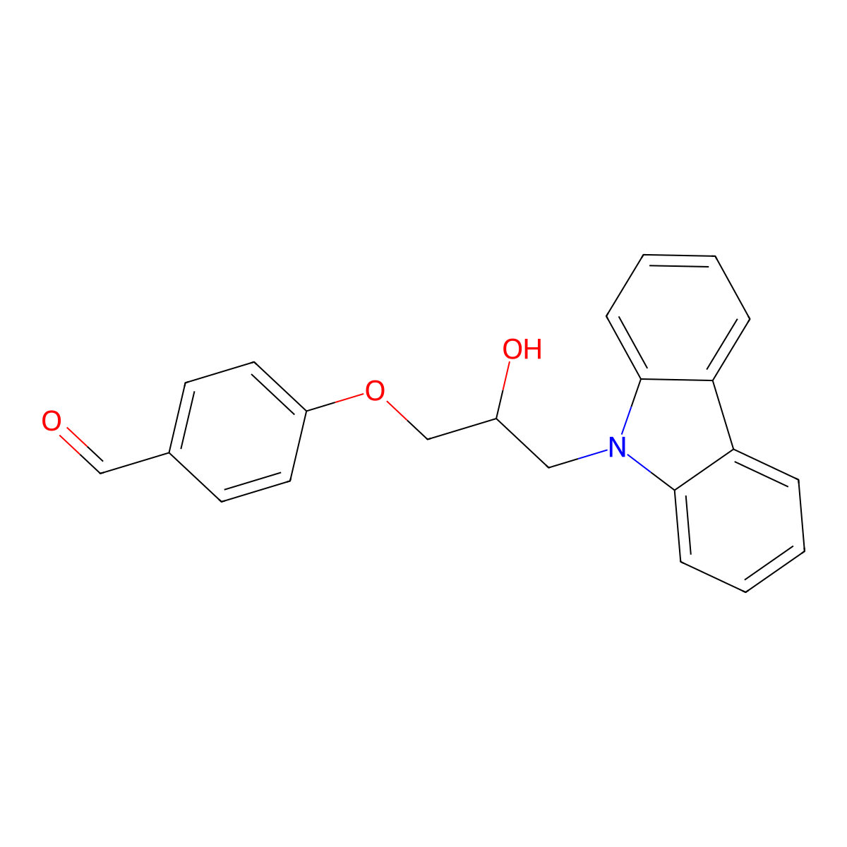 4-[3-(9H-carbazol-9-yl)-2-hydroxypropoxy]benzaldehyde molecular structure, CAS 324773-91-3