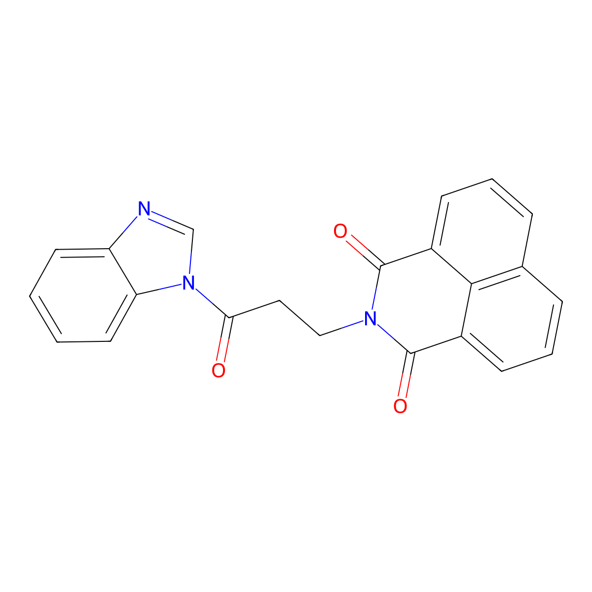 2-[3-(Benzimidazol-1-yl)-3-oxopropyl]benzo[de]isoquinoline-1,3-dione molecular structure, CAS 324774-88-1