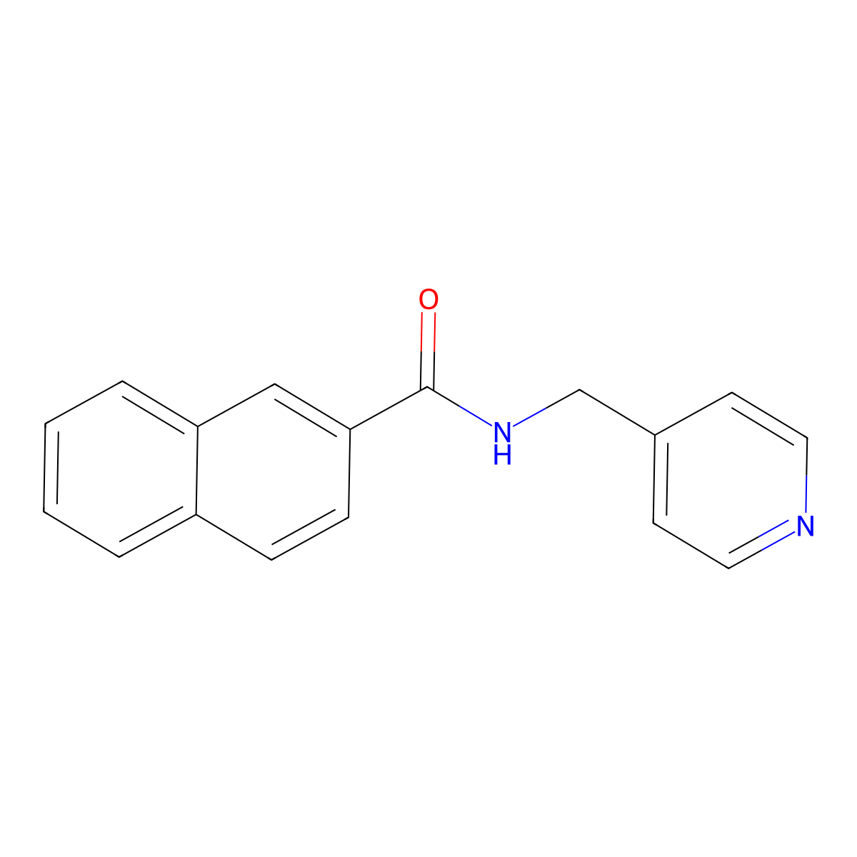 N-(4-pyridinylmethyl)-2-naphthamide molecular structure, CAS 324775-96-4
