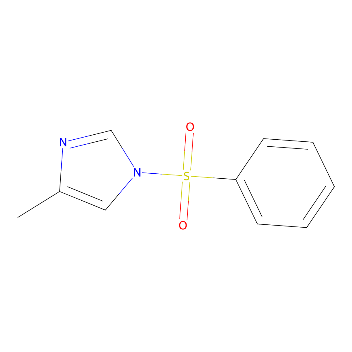 4-Methyl-1-(phenylsulfonyl)-1H-imidazole molecular structure, CAS 324777-12-0