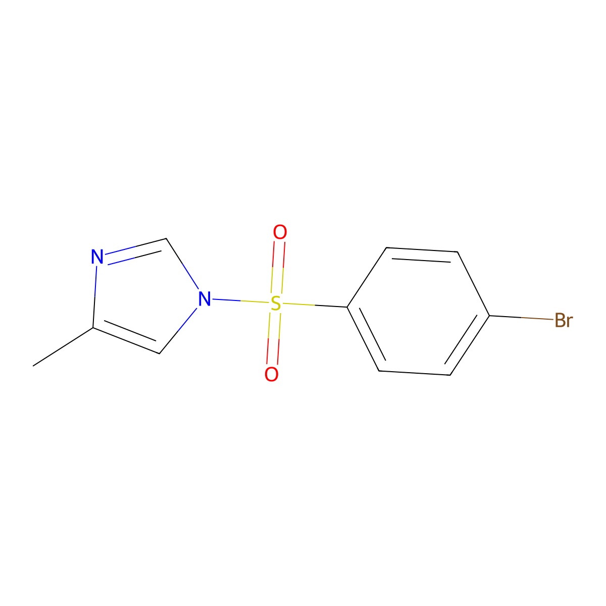 1-[(4-bromophenyl)sulfonyl]-4-methyl-1H-imidazole molecular structure, CAS 324777-16-4