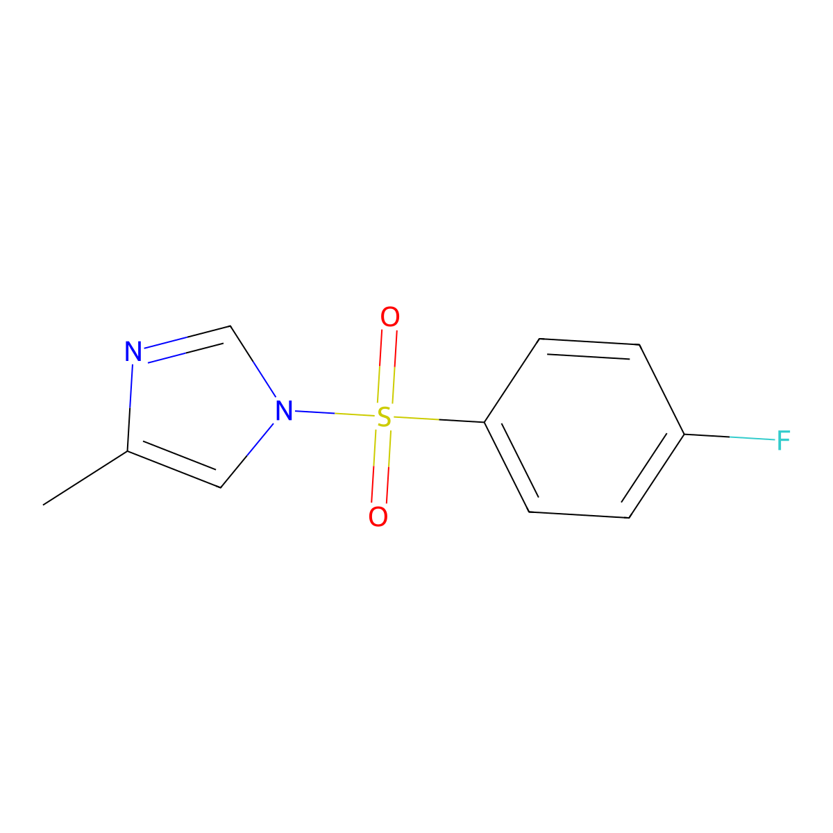 1-(4-Fluorophenyl)sulfonyl-4-methylimidazole molecular structure, CAS 324777-18-6