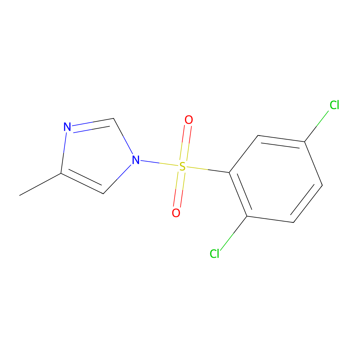 1(2,5-Dichloro-benzenesulfonyl)-4-methyl-1H-imidazole molecular structure, CAS 324777-21-1
